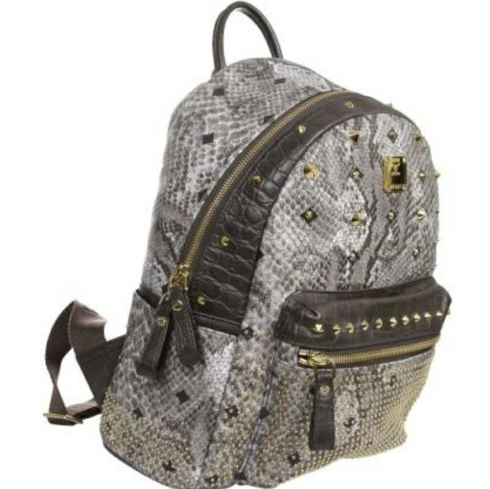 Mcm Backpack Small Python Stud Armour - image 7